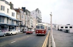 East Kent bus to Hastings at White Rock mid 1960s